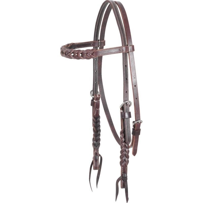 Martin Saddlery Browband Headstall with Blood Knot