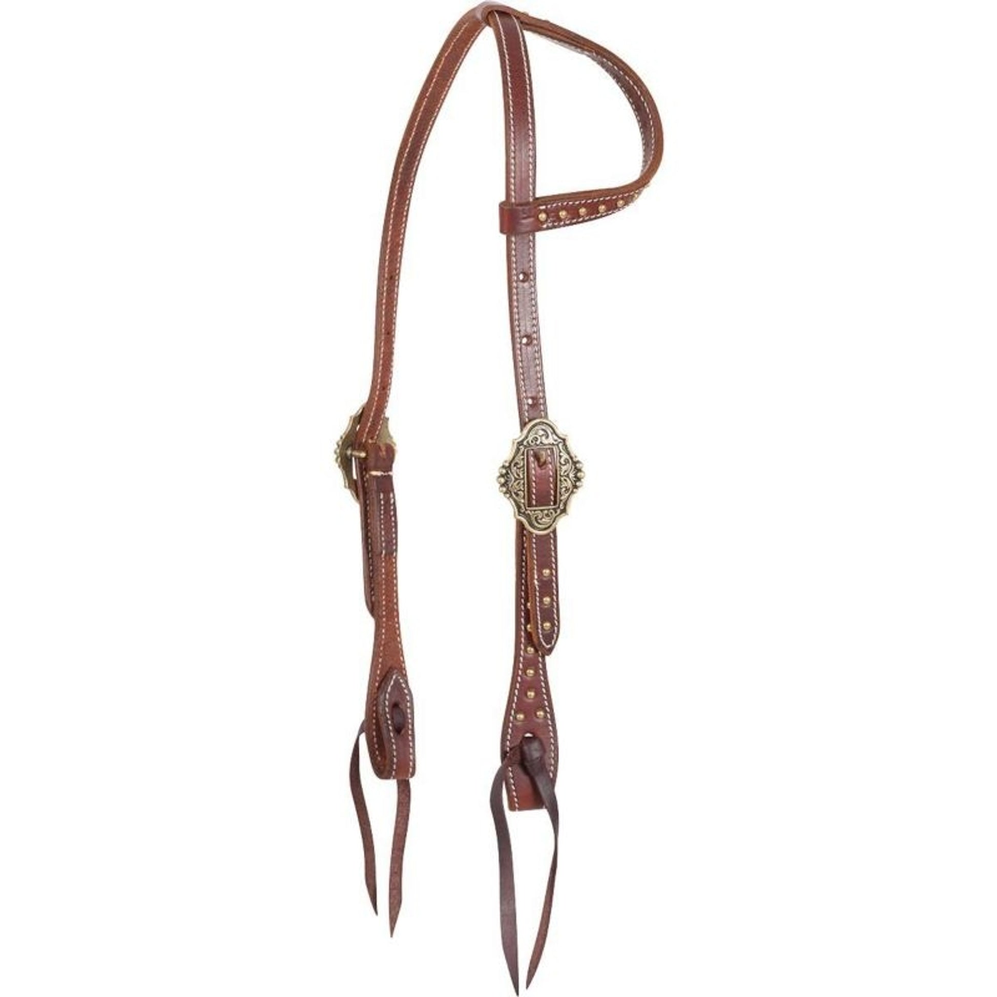 Martin Saddlery Slip Ear Headstall with Brass Buck