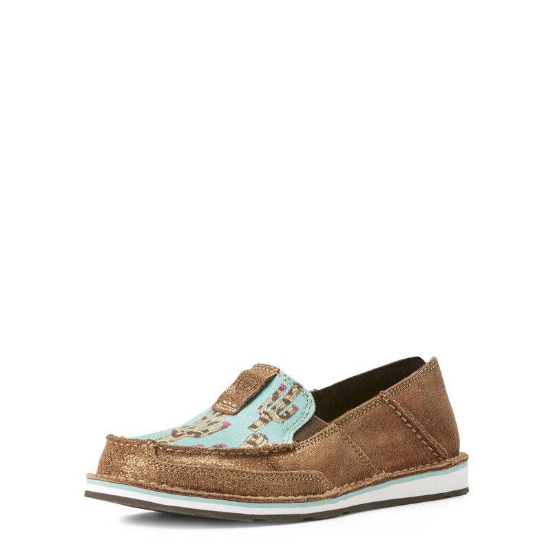 Ariat Ladies Cruiser Shoes 6.5B Metallic Bronze/Le
