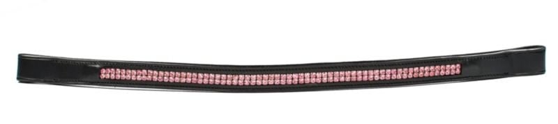 HK Americana Double Row Pink Crystal Browband Full