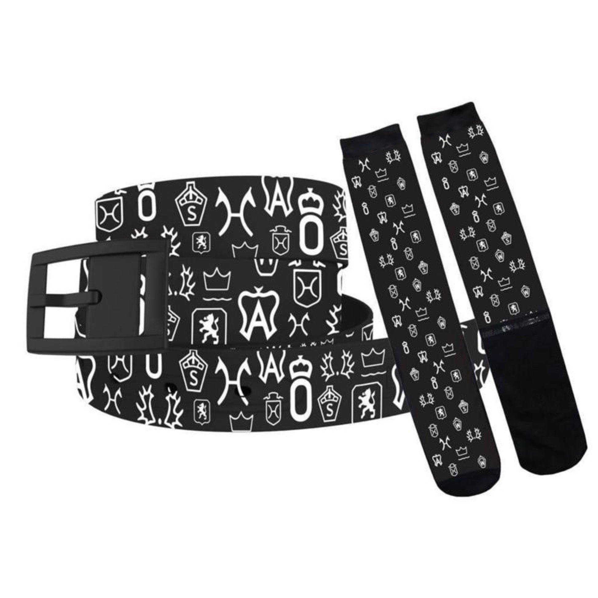 C4 Warmblood Brands Belt & Sock Combo One Size Bla