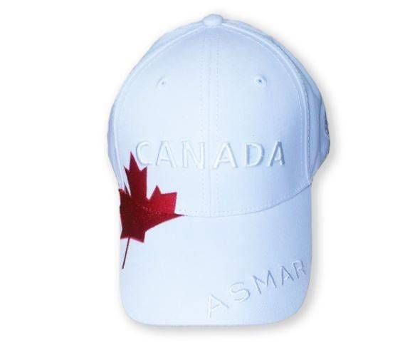 NOEL ASMAR Canada Cap with Maple Leaf One Size Whi