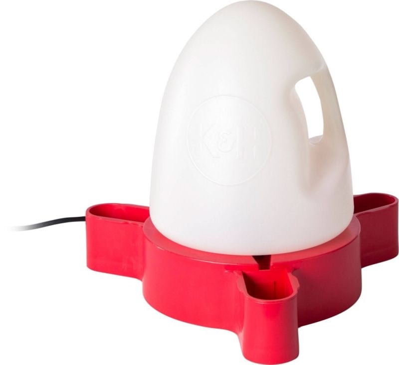 K&H Heated Duck Waterer 2.5 Gallon Red