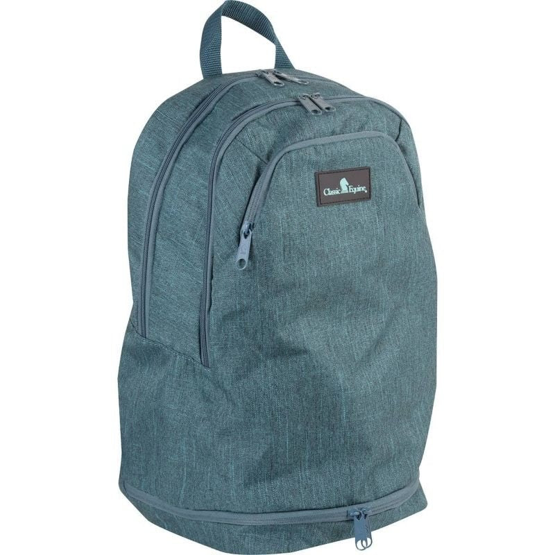 Classic Equine Backpack 13" x 19.5" x 10" Teal