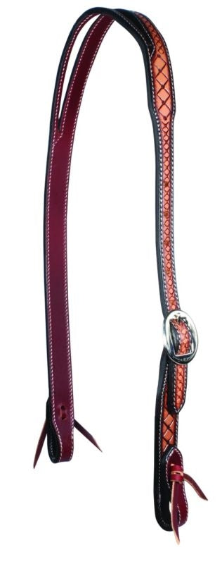 Professionals Choice Crosshatch Split Ear Headstal