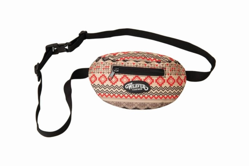 Weaver Leather Fanny Pack Crimson Aztec