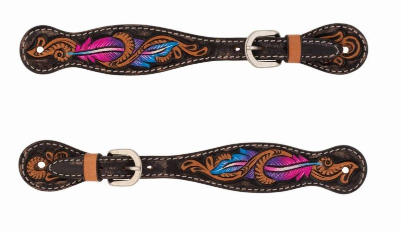 Weaver Ladies Turquoise Cross TwistedFeather Spur