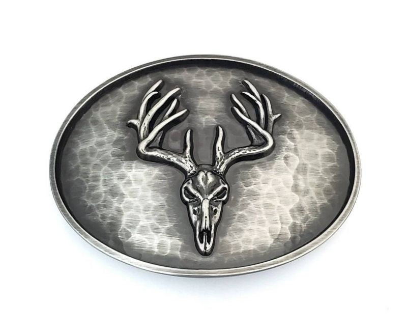 Montana Silversmiths Oval Vintage Hammered Deer Sk