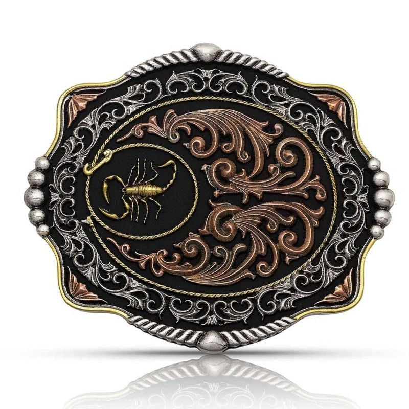 Montana Silversmiths Tri-Color Whole Scorpian Belt