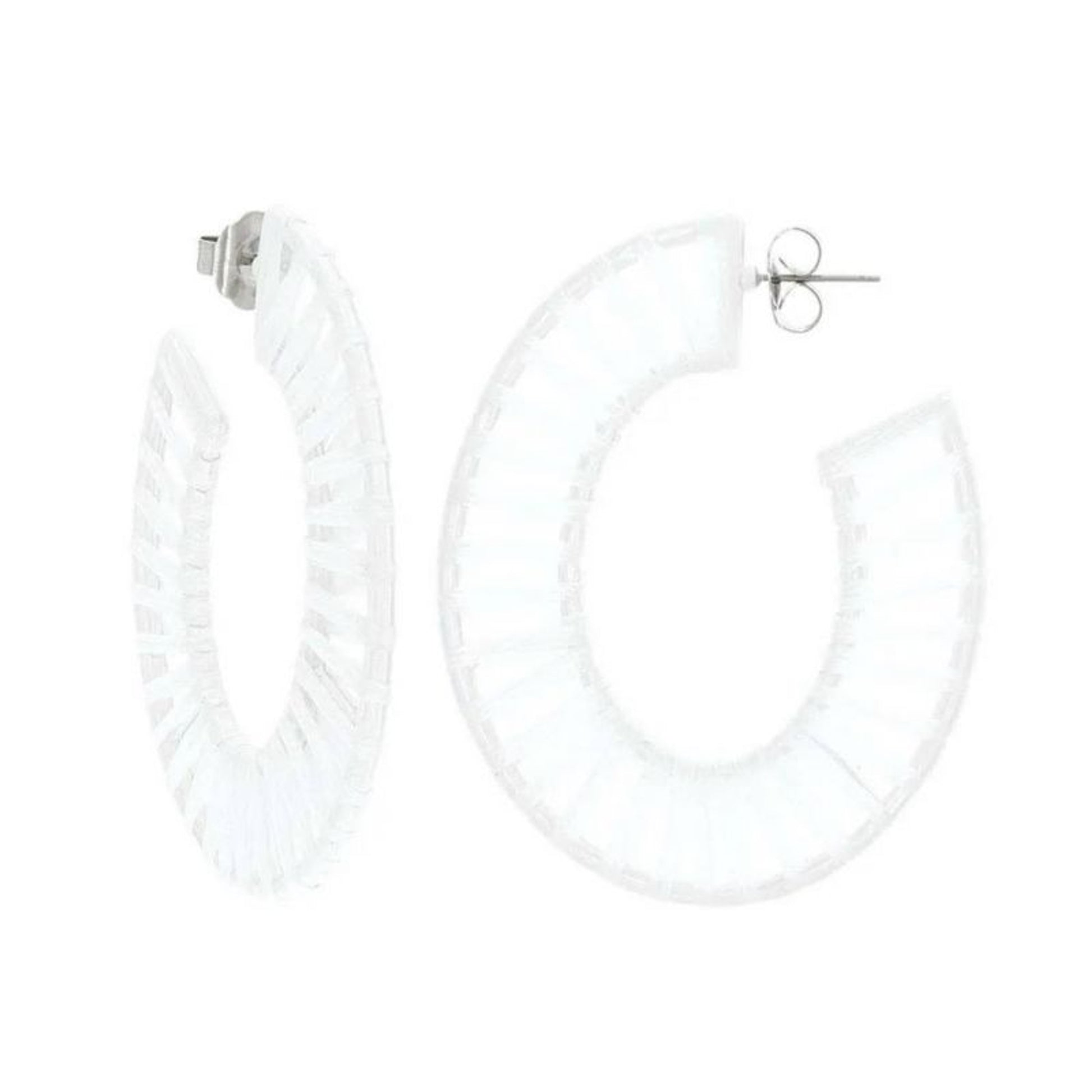 Montana Silversmiths Peace Hoop Raffia Attitude Ea