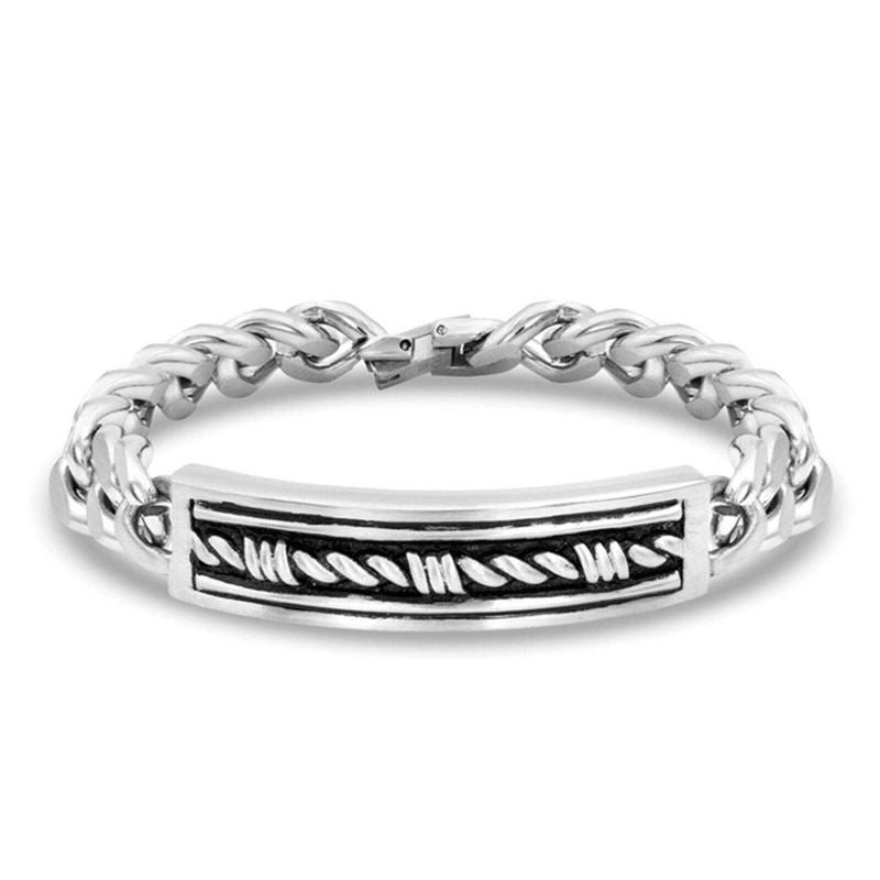 Montana Silversmiths Mens Western Gates Barbed ID
