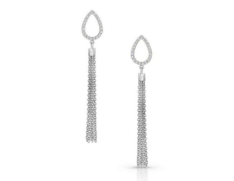 Montana Silversmiths Teardrop Fringe Dangle Earrin