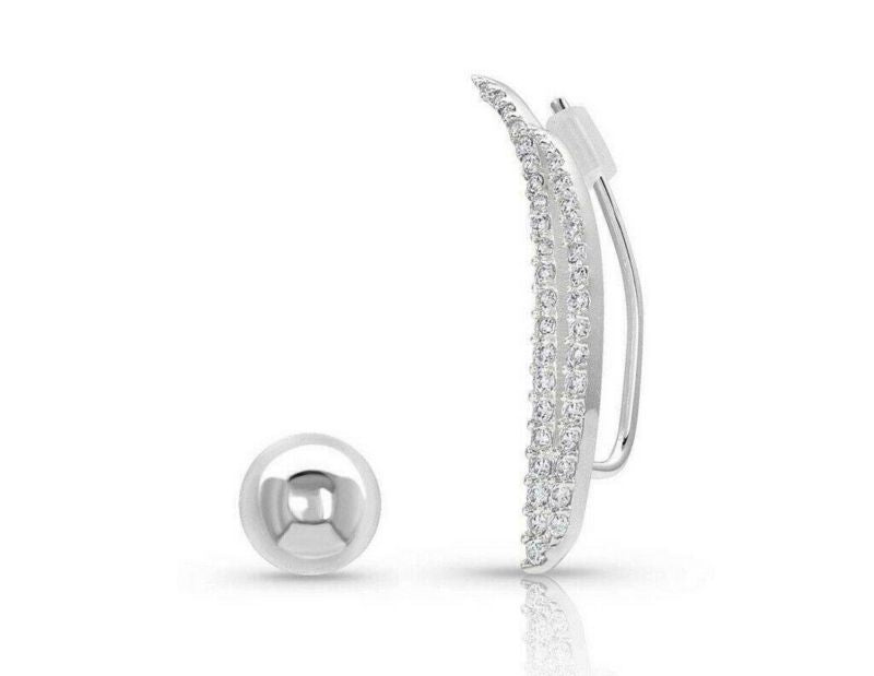 Montana Silversmiths Crystal Feather Ear Cuff and