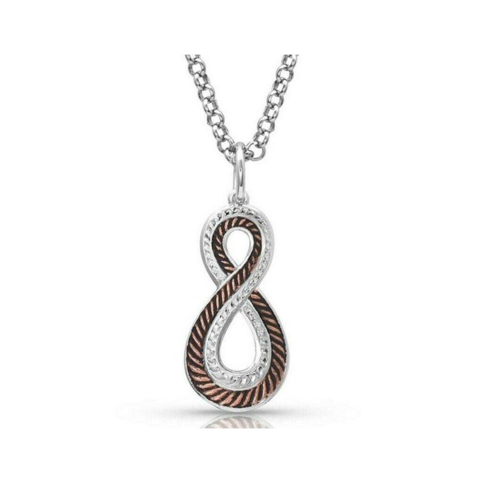 Montana Silversmiths Hope Rope Necklace 19" Silver