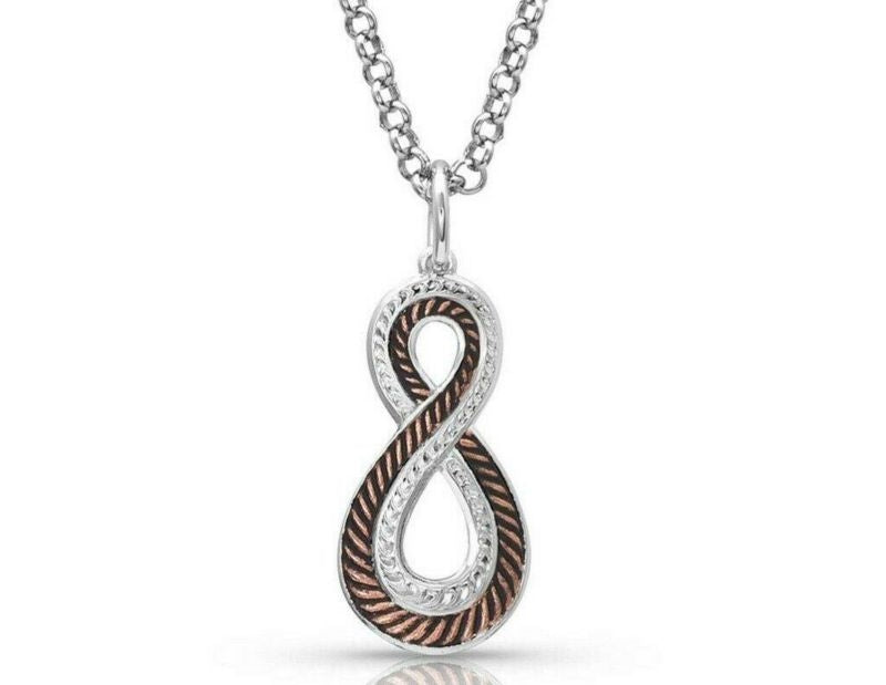 Montana Silversmiths Hope Rope Necklace 19" Silver