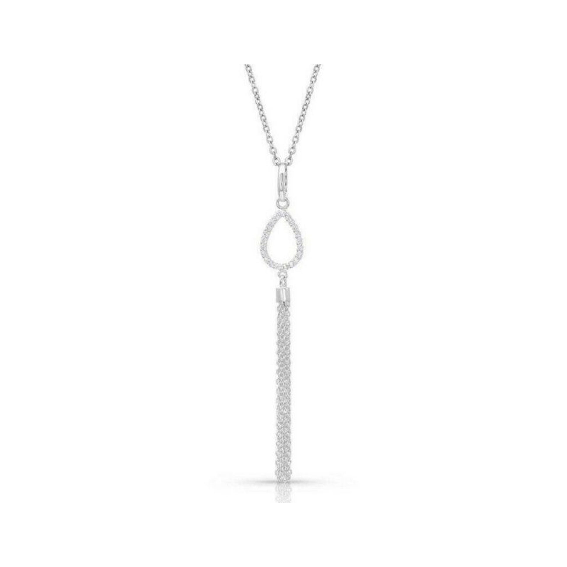 Montana Silversmiths Teardrop Fringe Necklace 19"
