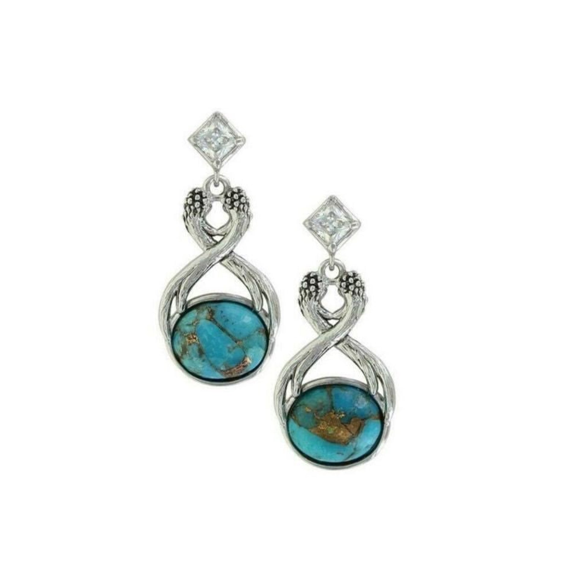 Montana Silvers Antler Turquoise Post Earrings Tur