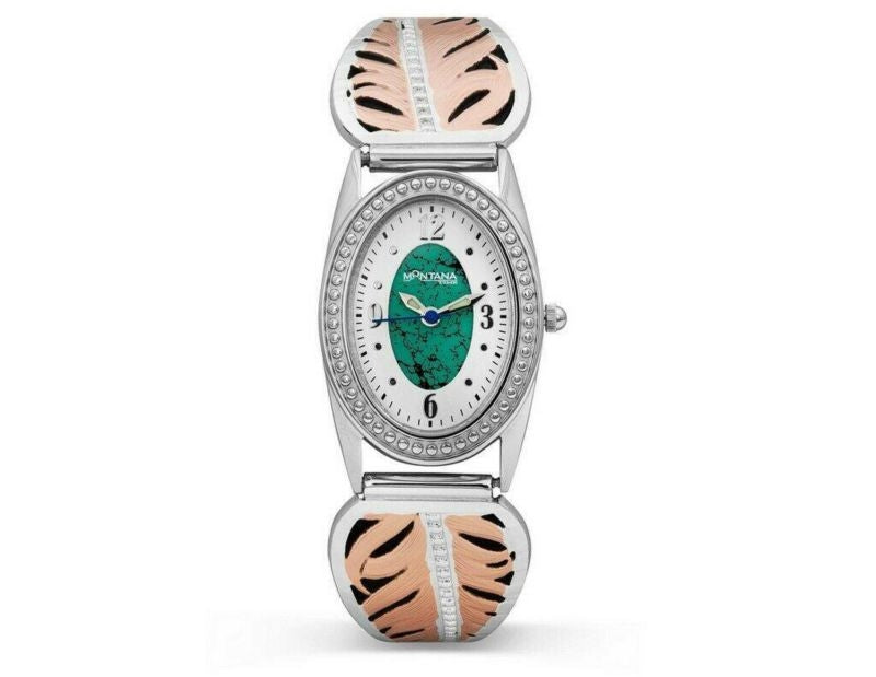 Montana Silversmiths Ladies Feather Watch Rose Gol