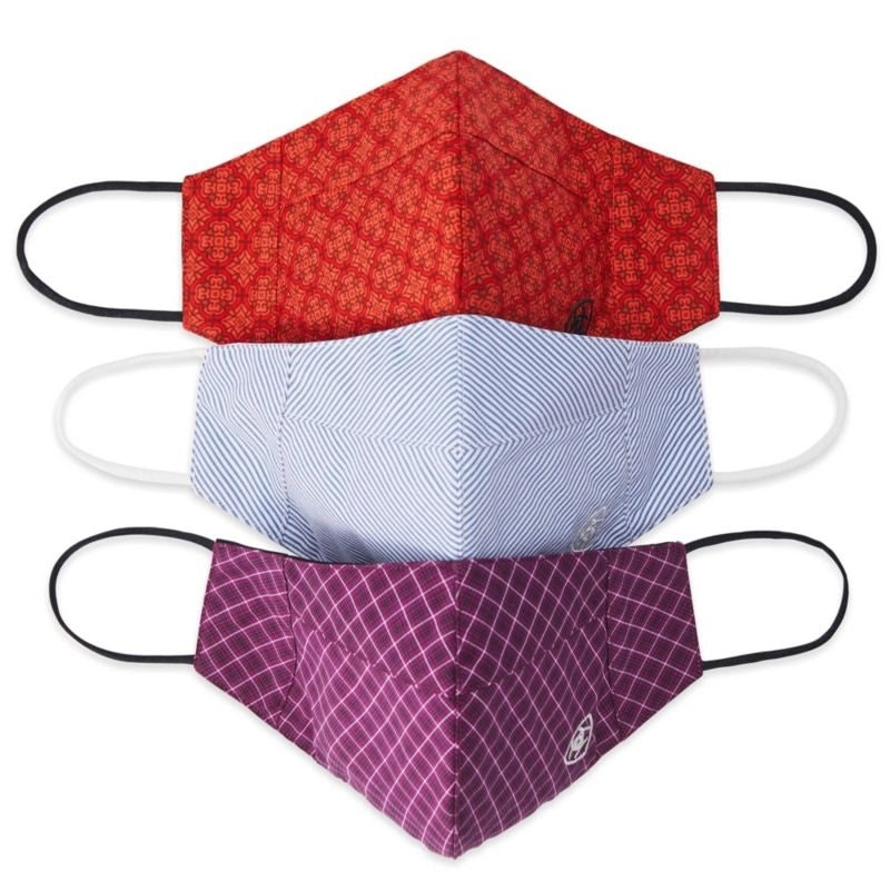 Ariat Adult Set of 3 Masks Set Of 3 Dayne Blue/Kel