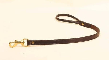 Tory Leather Rolled Handle Dog Leash