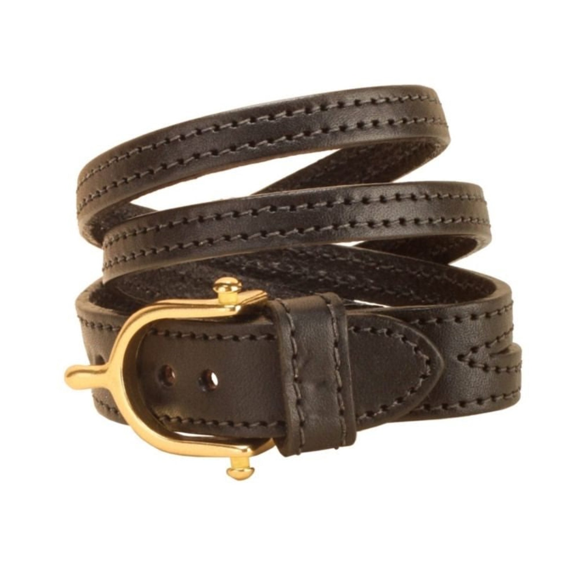 Tory Leather Split Twist Bracelet With Brass Spur