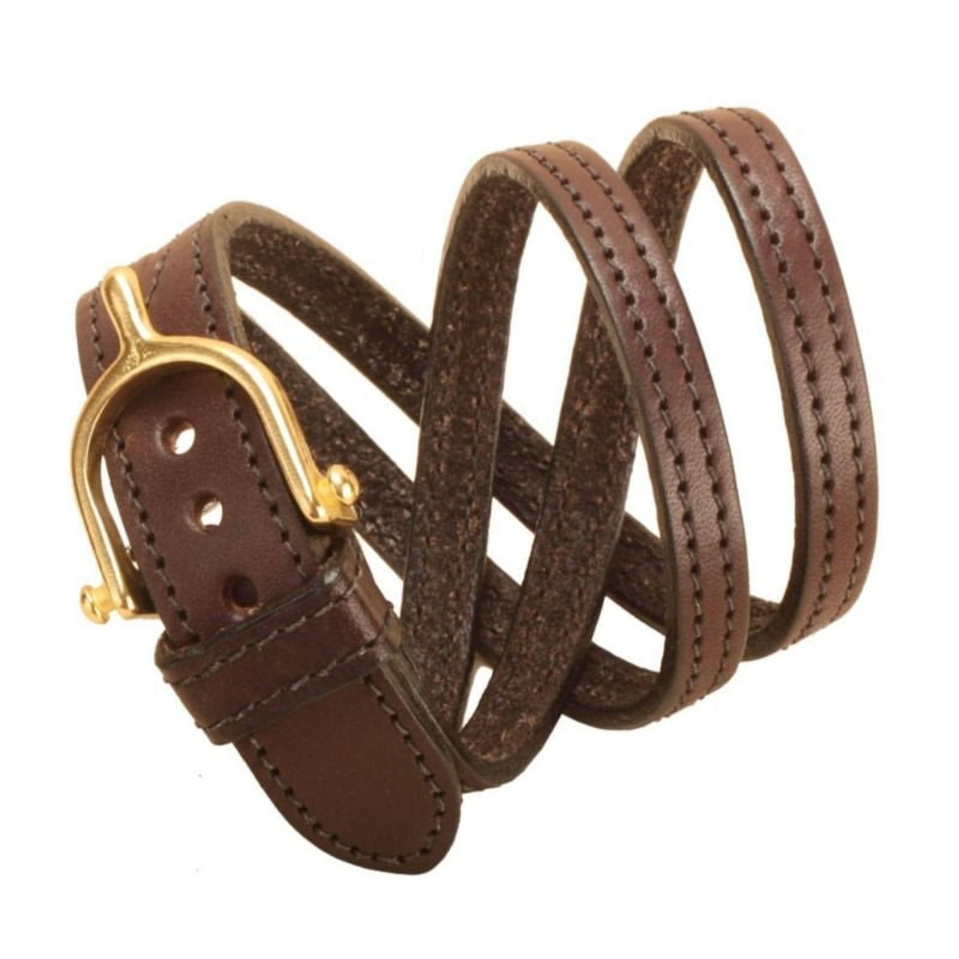 Tory Leather Split Twist Bracelet With Brass Spur
