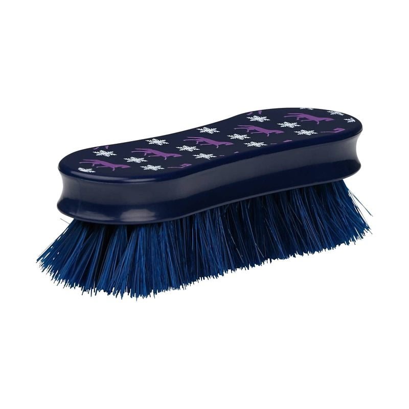Horze Scout Face Brush 5" x 1.2" Blue Print Dark B