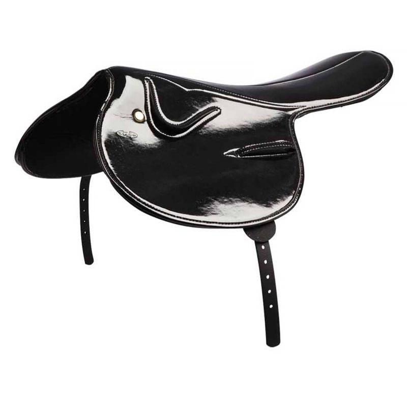 Zilco Race Saddle Patent 1xkg Horse Black
