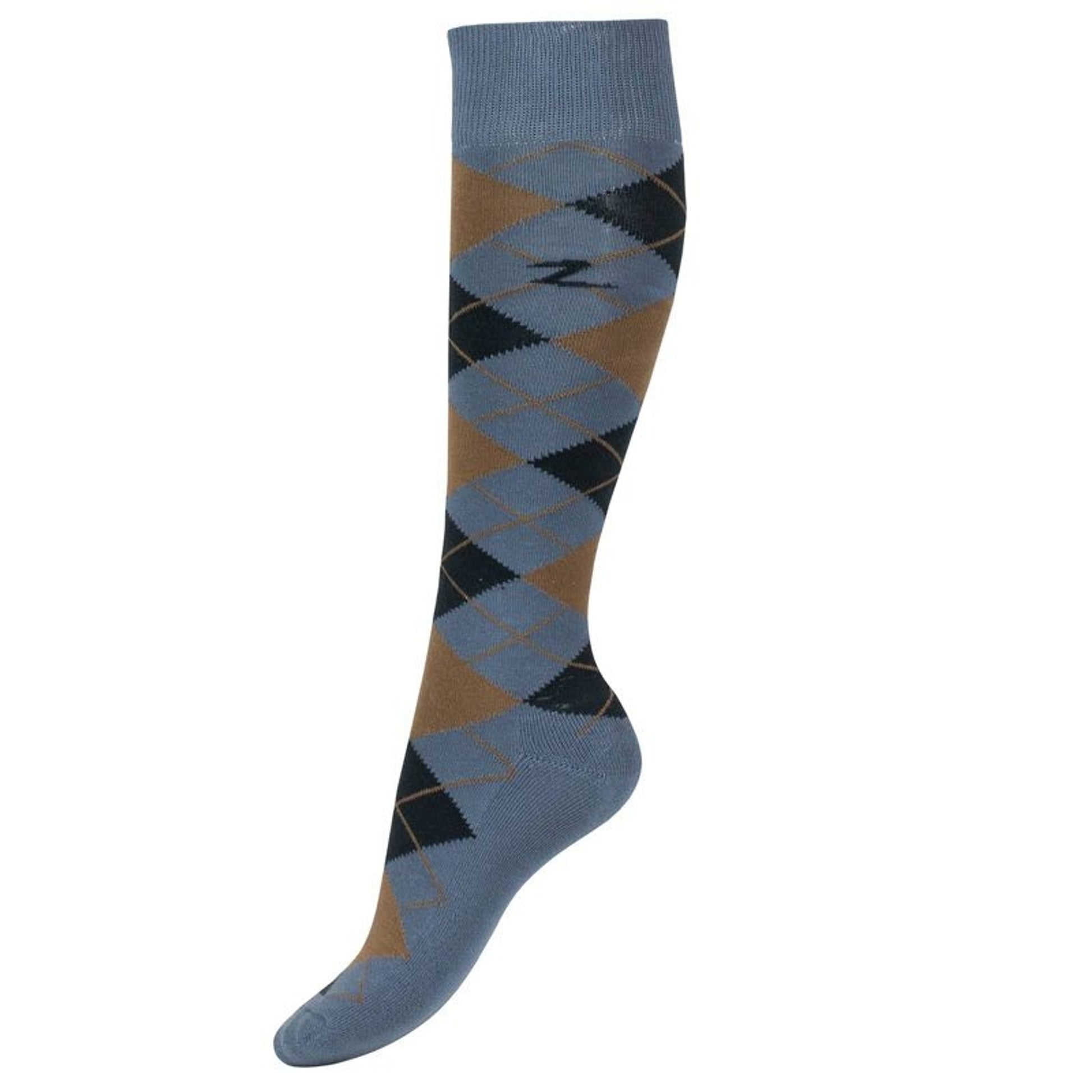 Horze Ladies Alana Checked Winter Socks 6-7.5 Afte