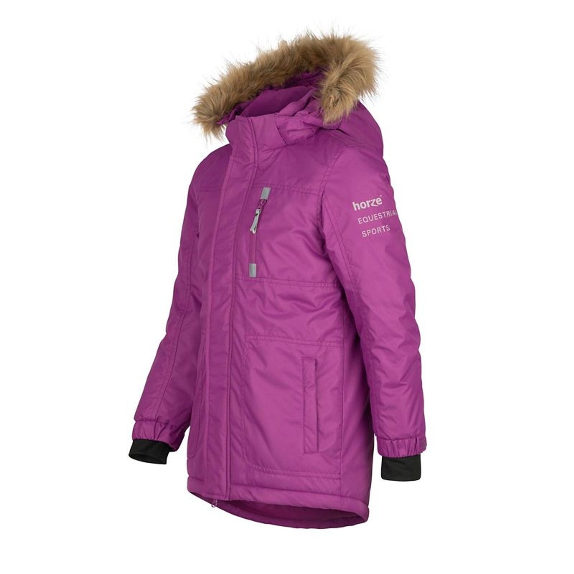 Horze Kids Remy Parka - Arty Purple - Junior Large