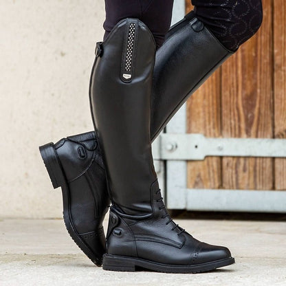 Horze Ladies Verona Tall Field Boots 6 Regular Bla