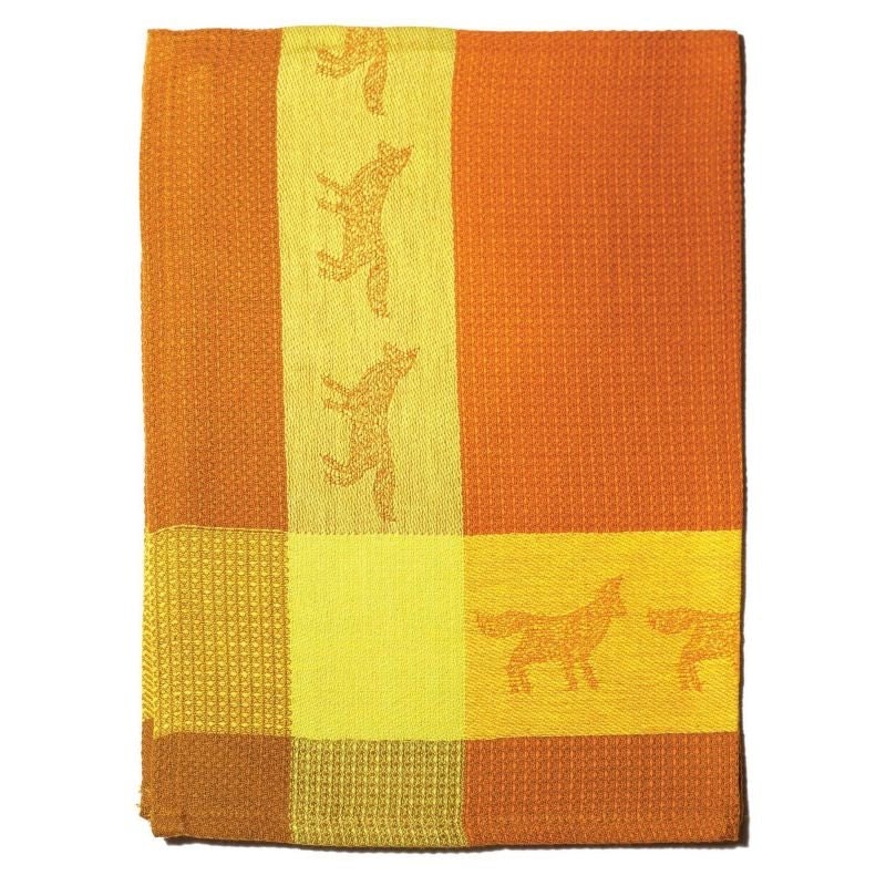 Golden Fox Waffle Weave Kitchen Towel 29"x 20" Ora
