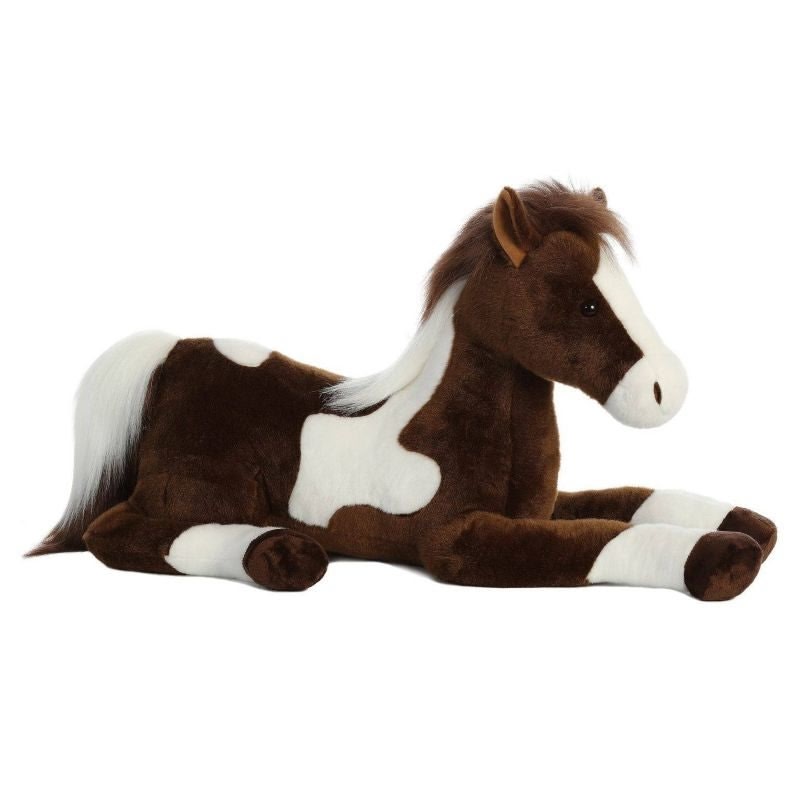 Plush Paint Horse 27" Brown/White