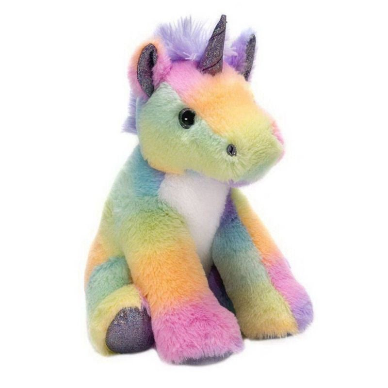 Plush Sitting Unicorn 10.5" Rainbow