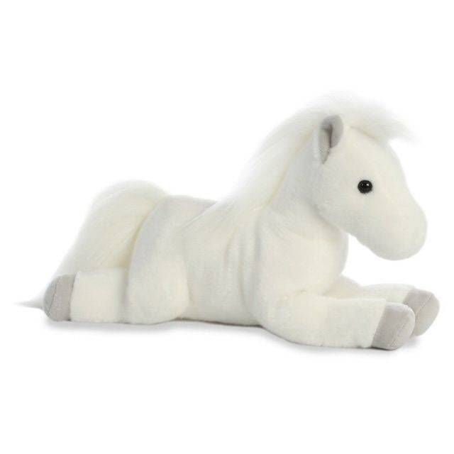 Plush Horse 12" White