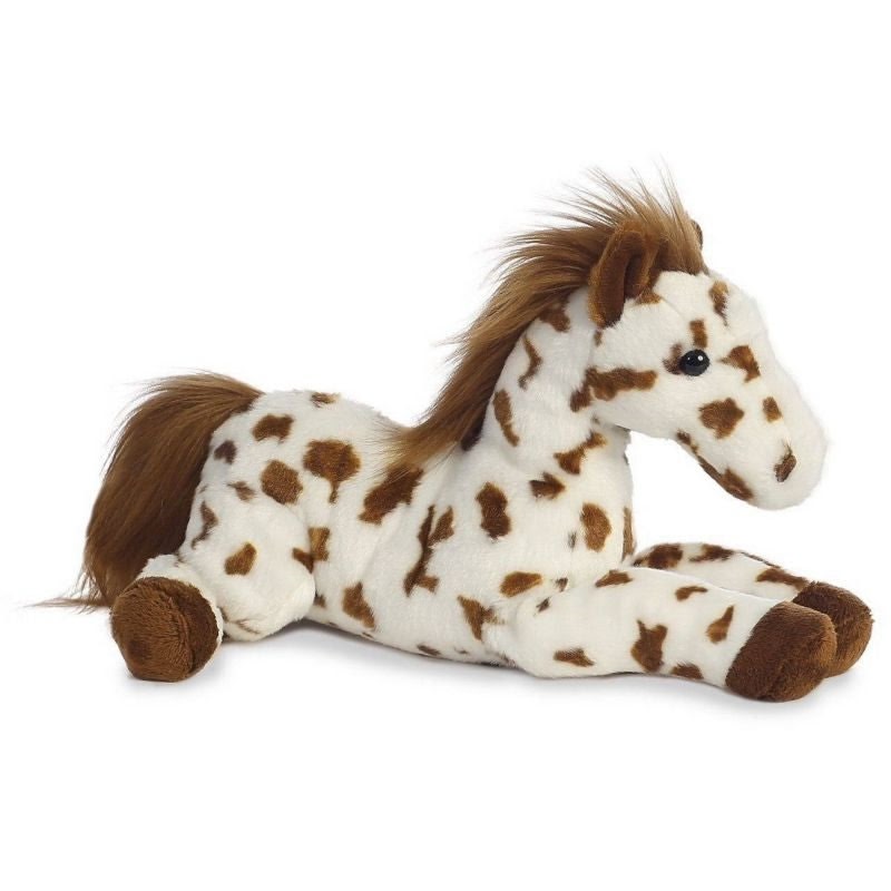 Plush Appaloosa Horse 12" Brown/White