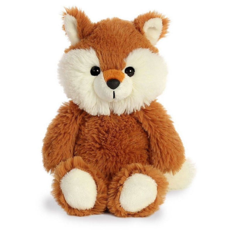 Plush Sitting Fox 8" Brown/White