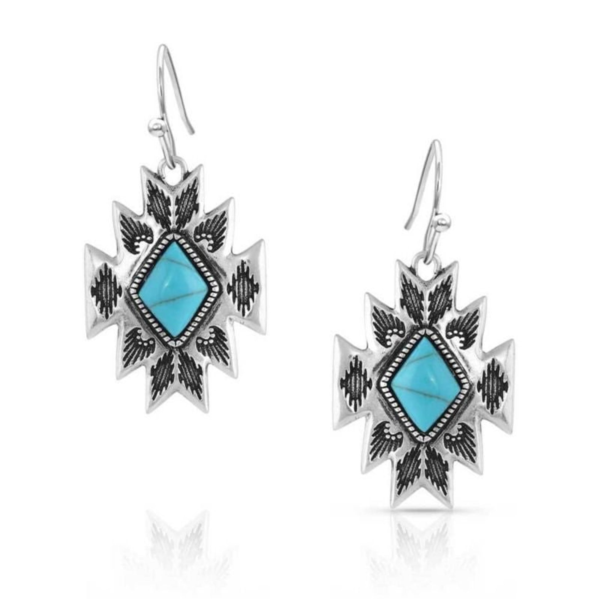 Montana Silversmiths Turquoise Star Pendant Earrin