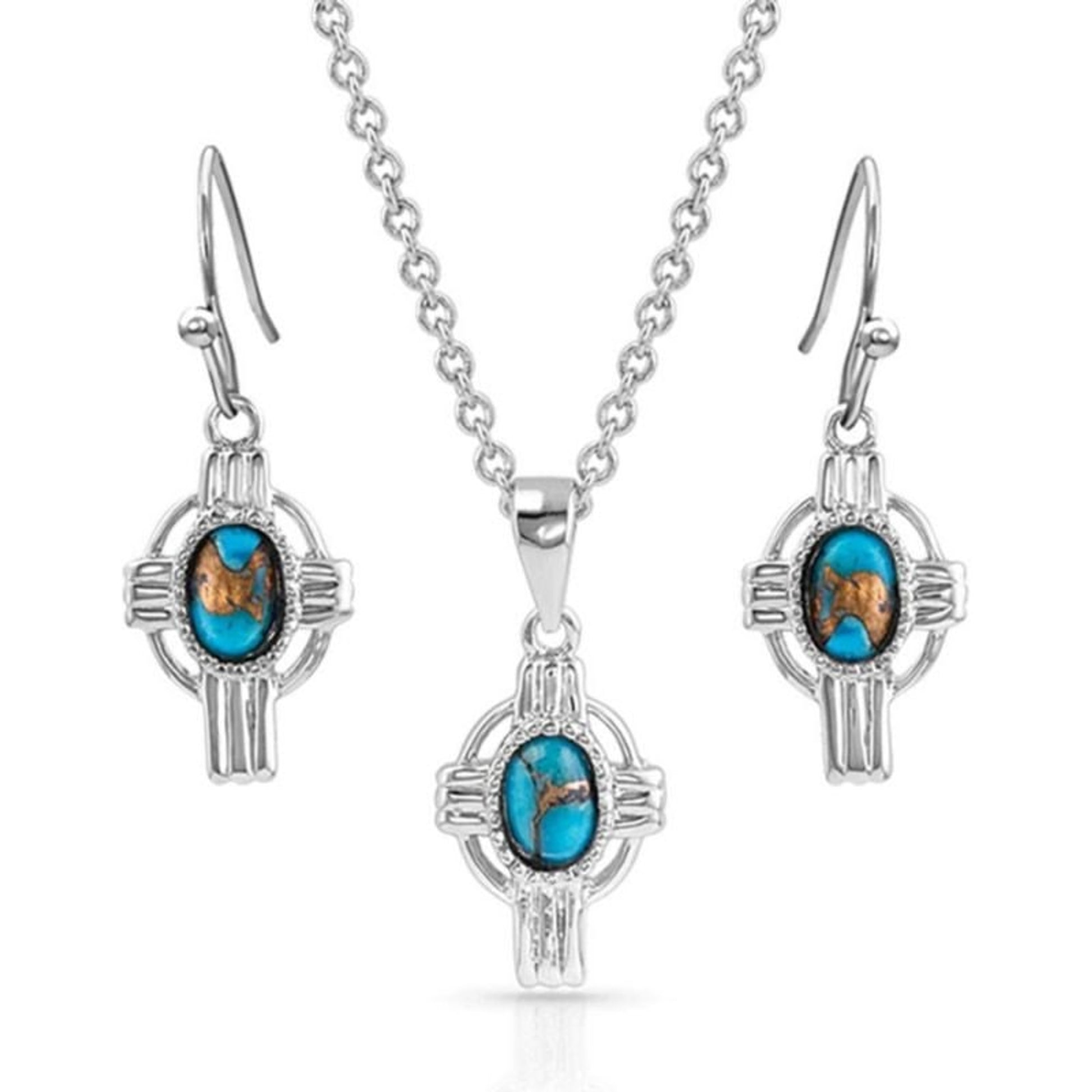 Montana Silversmiths Easter Cross Turquoise Jewelr