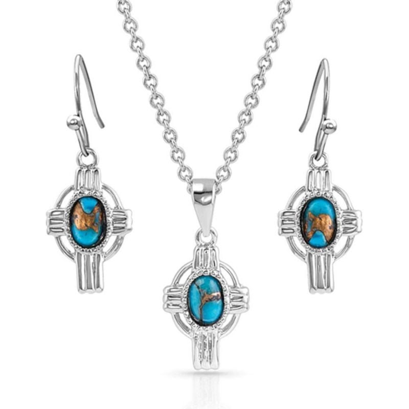 Montana Silversmiths Easter Cross Turquoise Jewelr