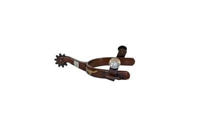 Metalab Youth Antique Show Spurs Longhorn Motif Br