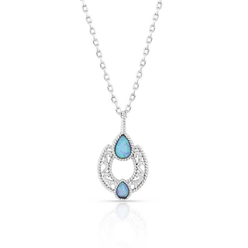 Montana Silversmiths Roped In Horseshoe Necklace