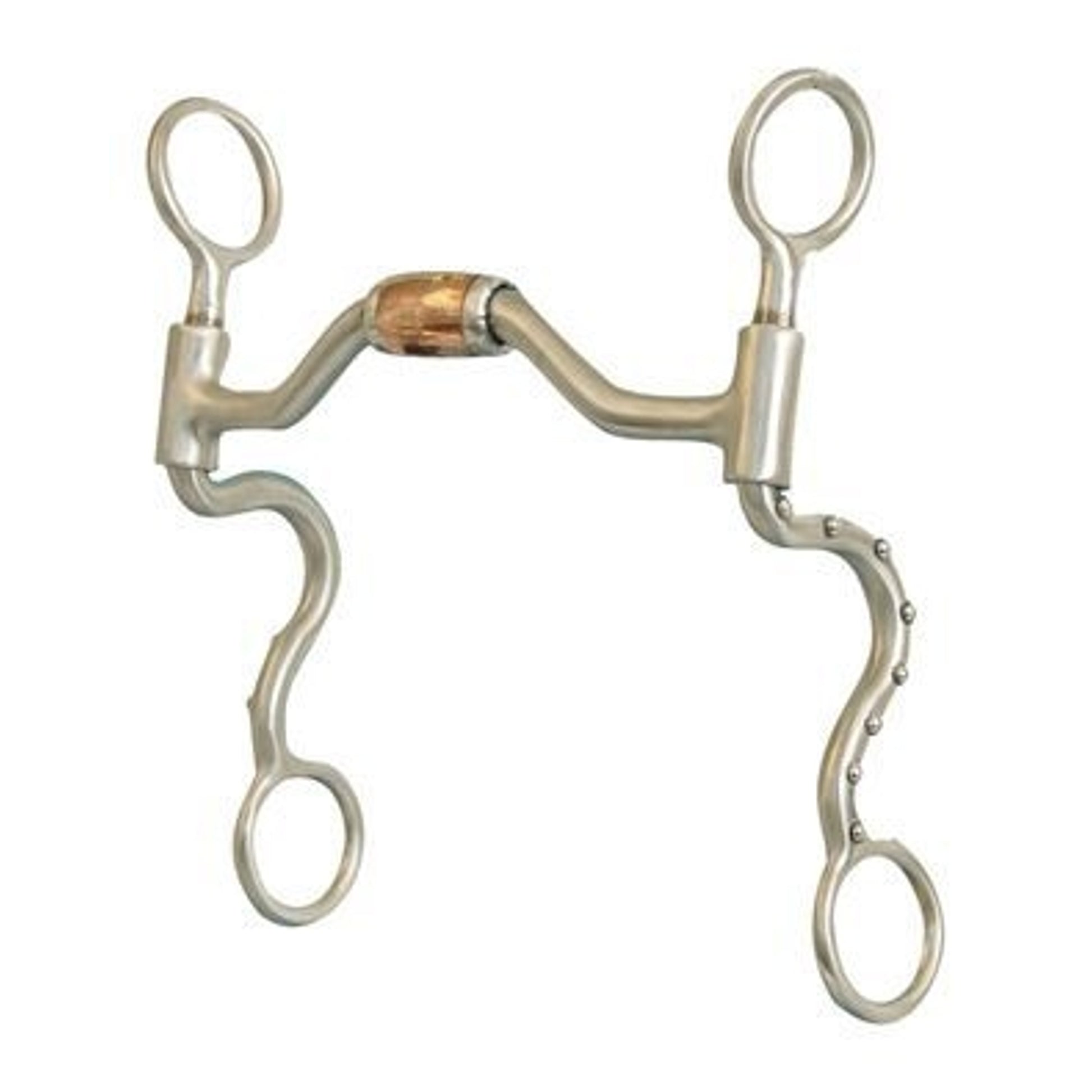 Western SS Med Arch Roller Hinged Futurity Bit