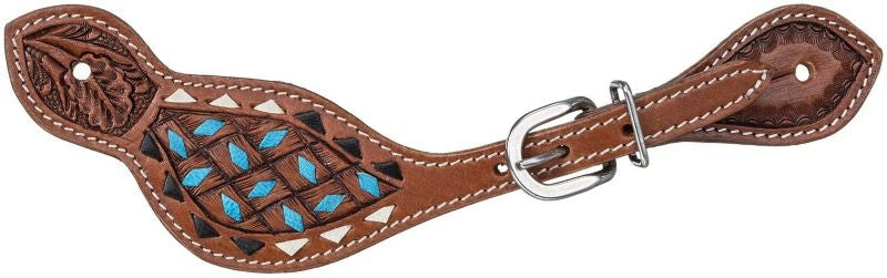 Tough1 Triple Buckstitch Spur Strap Horse Medium