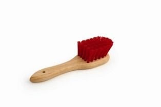 Legends Stiff Poly Wood Tub Scrub Brush 9in Red