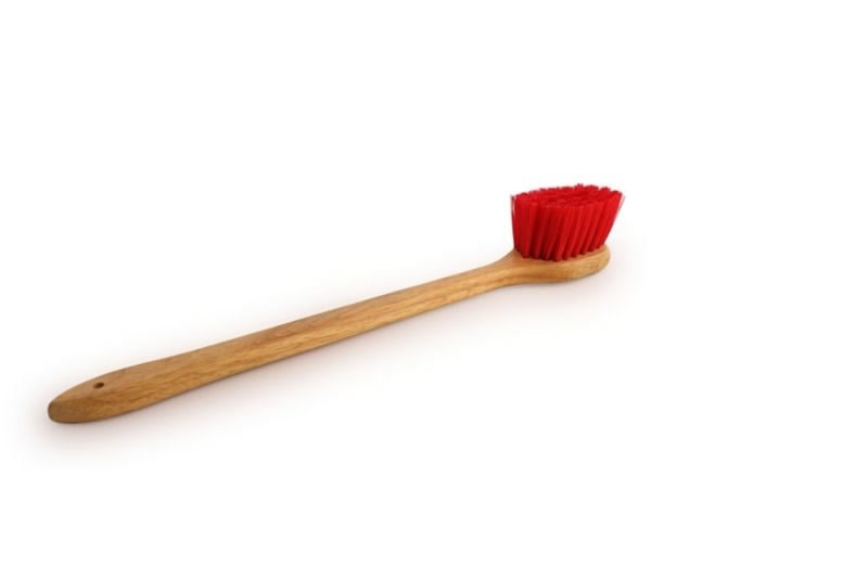 Legends Stiff Poly Tank Scrub Brush 20in Red