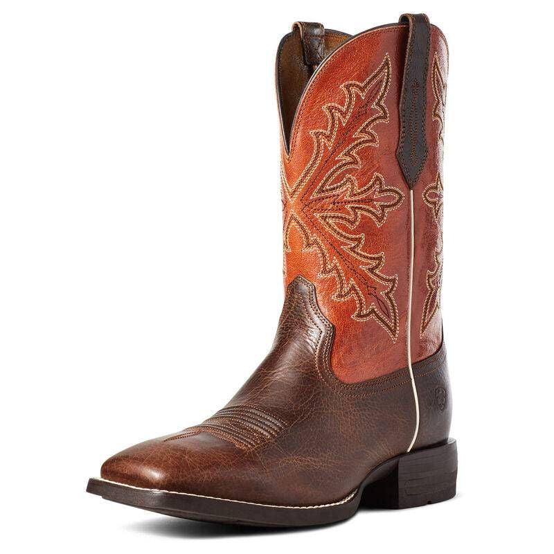 Ariat Mens Qualifier Western Boots 10.5D Wicker/Or