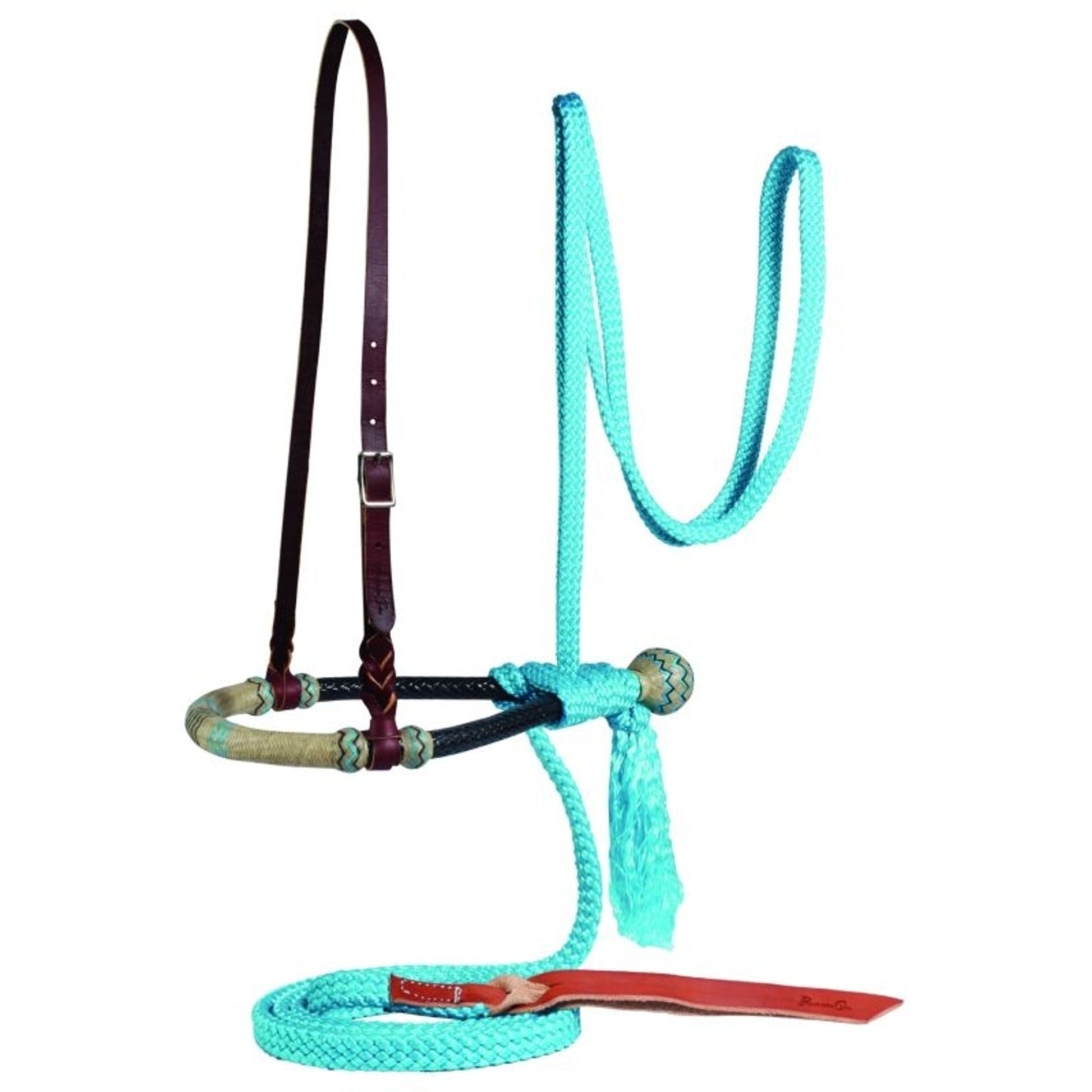 Professionals Choice Bosal Mecate Set Horse Turquo