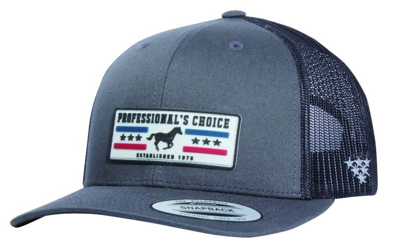 Professionals Choice Retro Trucker Cap Charcoal