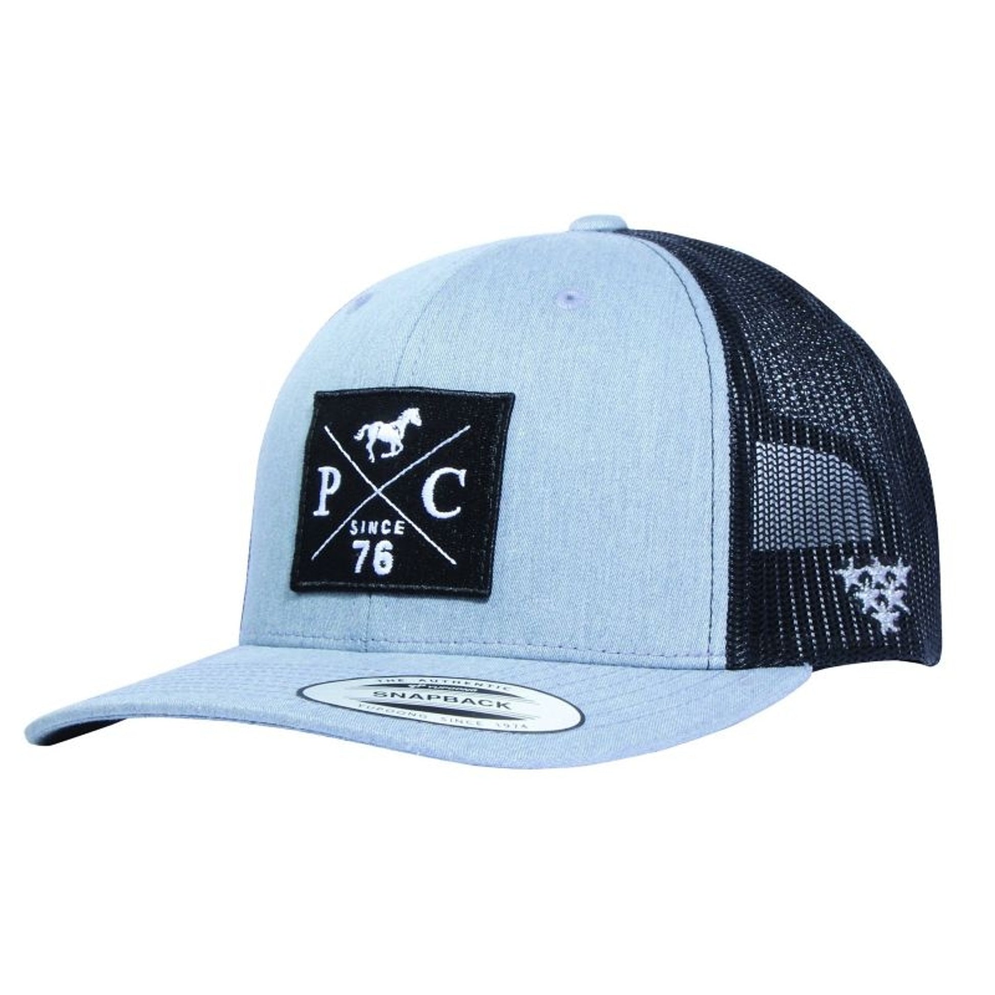 Professionals Choice Retro Trucker Cap Heather/Bla